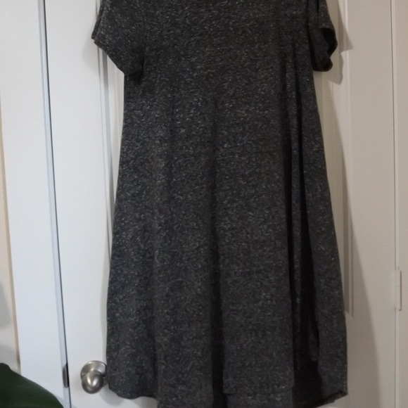 LuLaRoe Grey Carly T-shirt Dress Size Medium - Picture 5 of 5